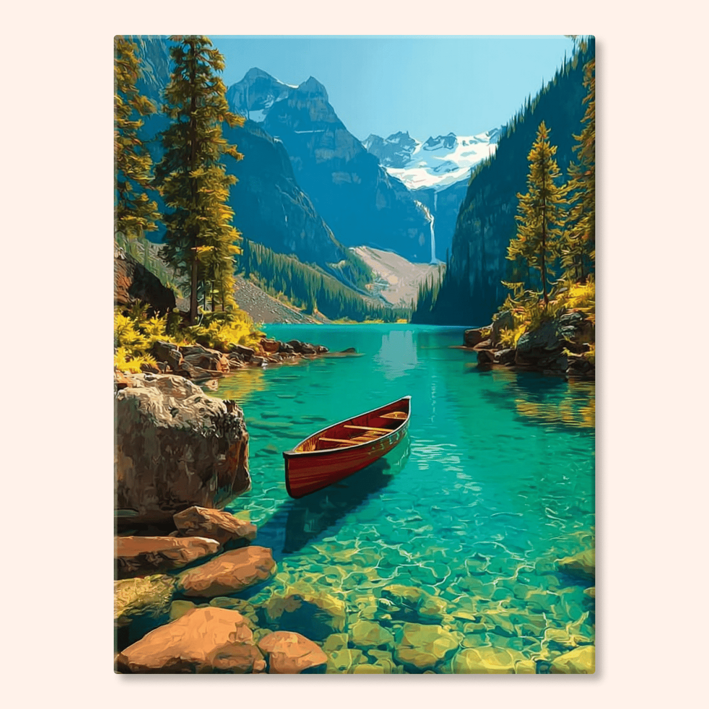 Paint by numbers - Canoe Lake - MyArt