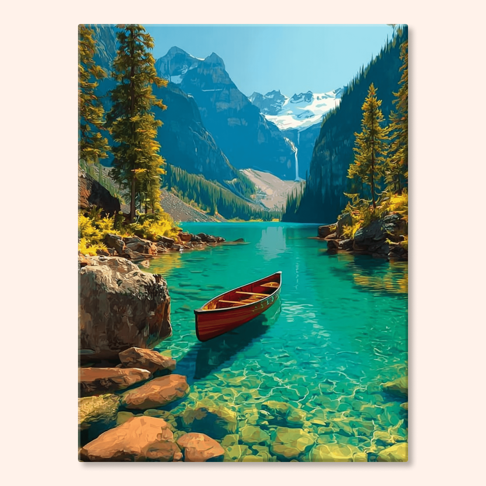 Paint by numbers - Canoe Lake - MyArt