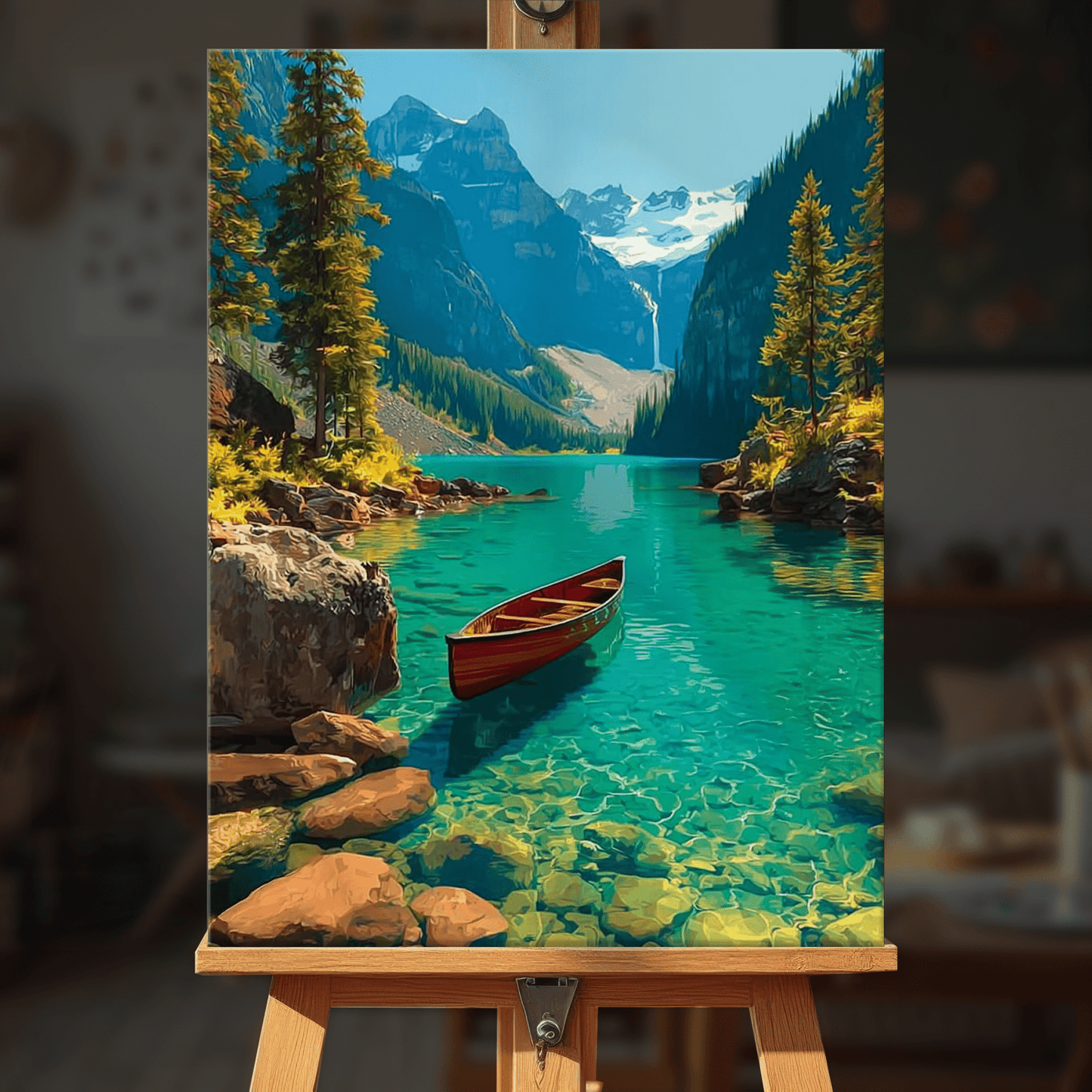 Paint by numbers - Canoe Lake - MyArt