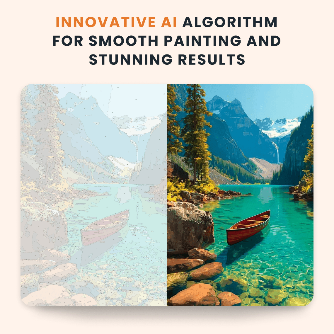 Paint by numbers - Canoe Lake - MyArt