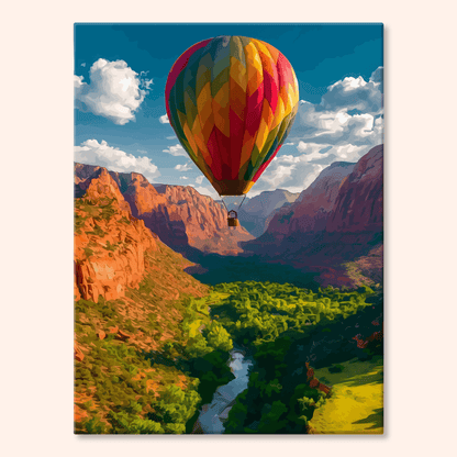 Paint by numbers - Canyon Balloon - MyArt