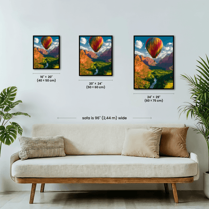 Paint by numbers - Canyon Balloon - MyArt