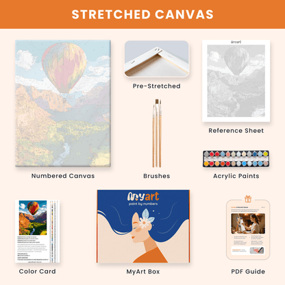 Paint by numbers - Canyon Balloon - MyArt