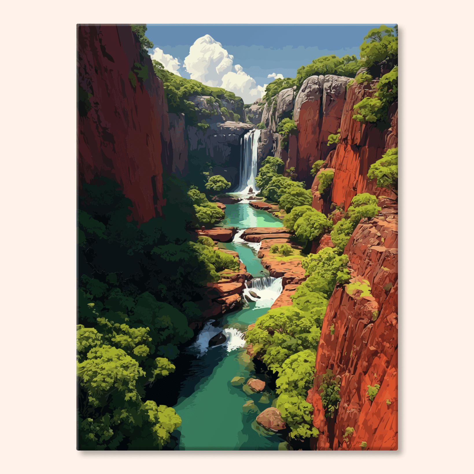 Paint by numbers - Canyon Falls - MyArt