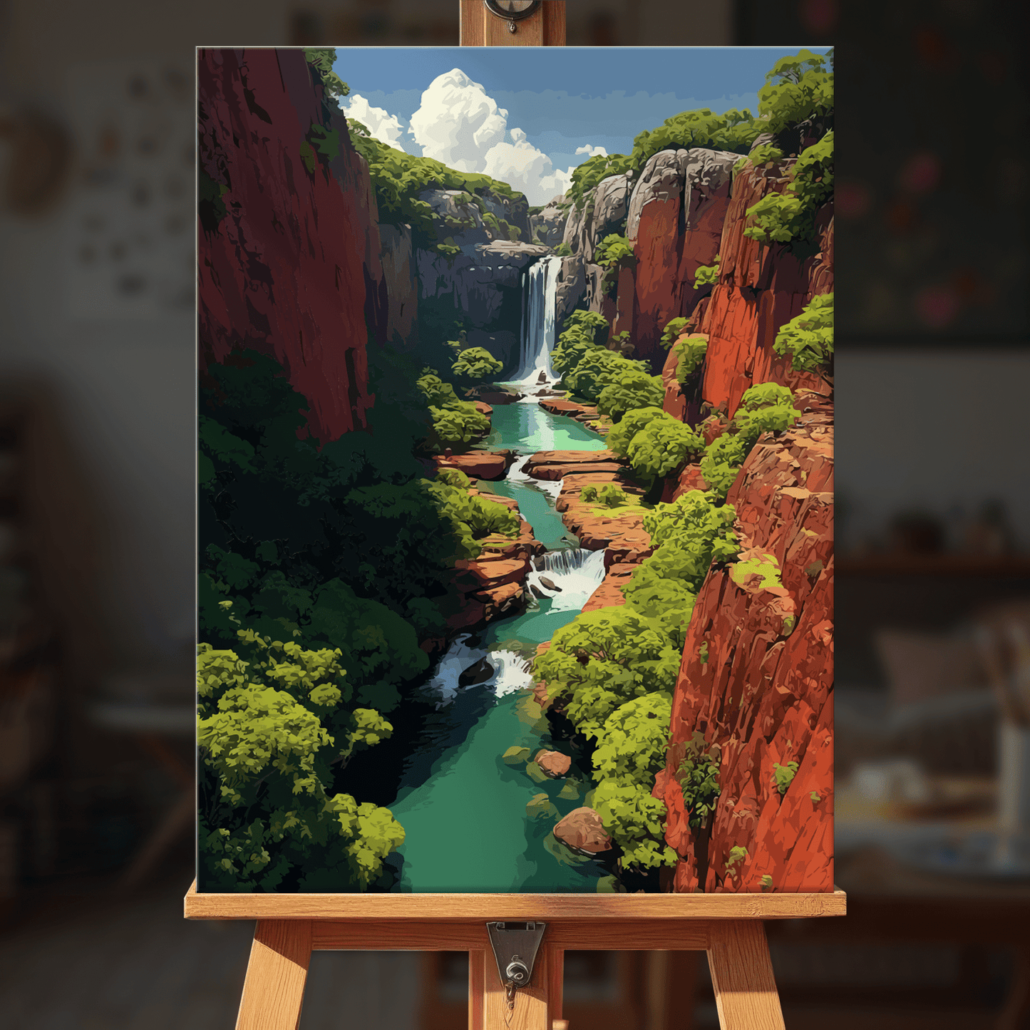 Paint by numbers - Canyon Falls - MyArt