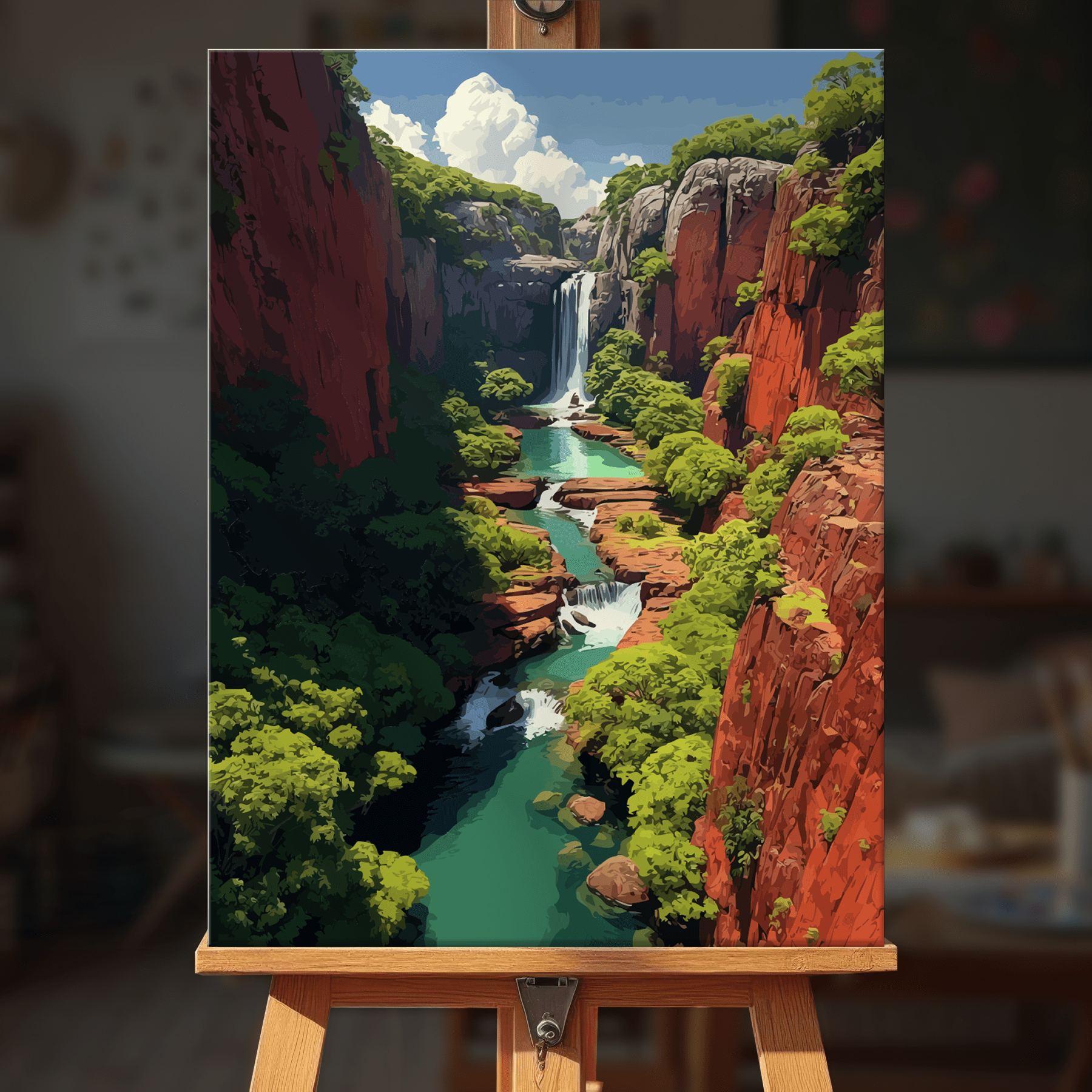 Paint by numbers - Canyon Falls - MyArt