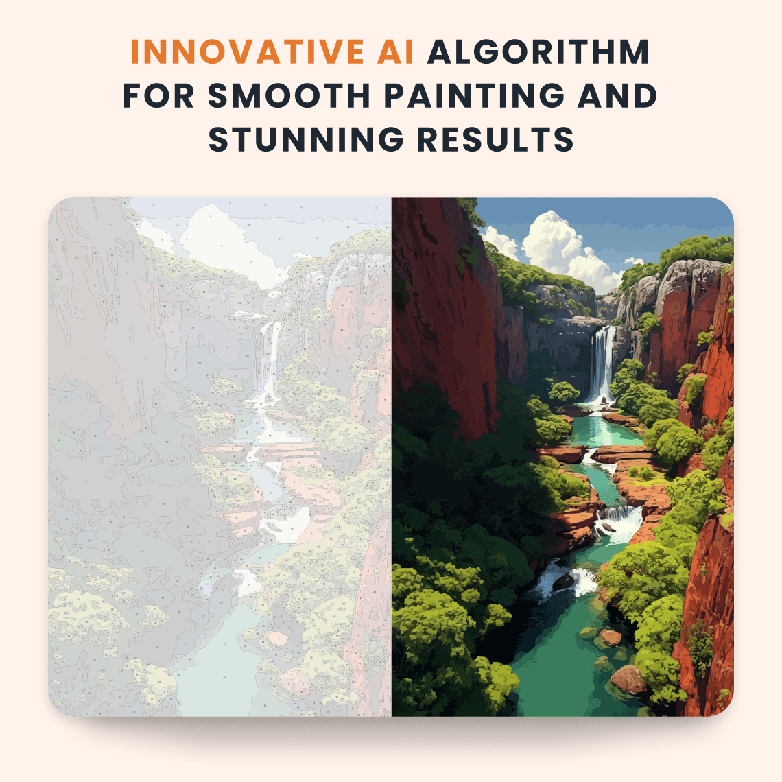 Paint by numbers - Canyon Falls - MyArt