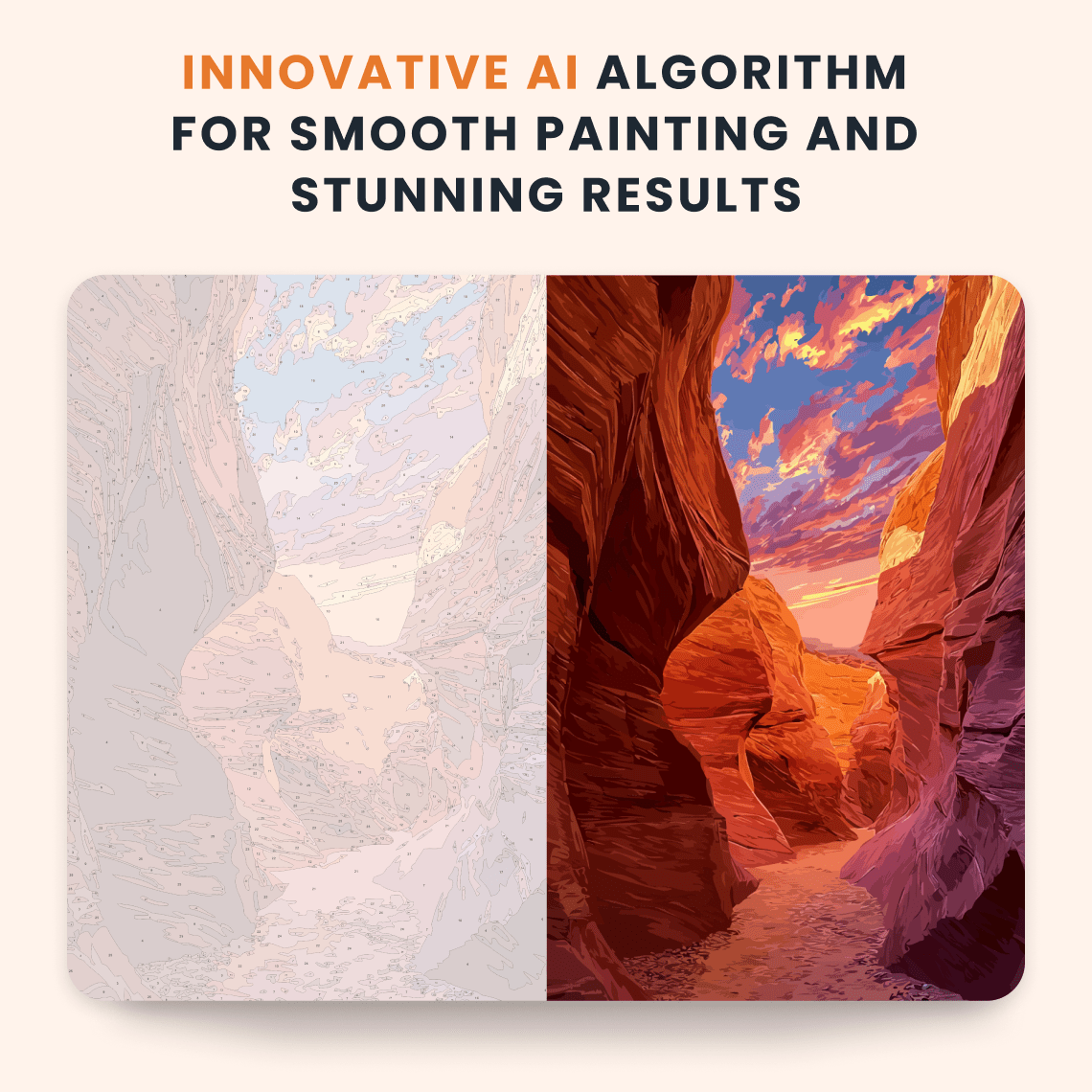 Paint by numbers - Canyon Glow - MyArt