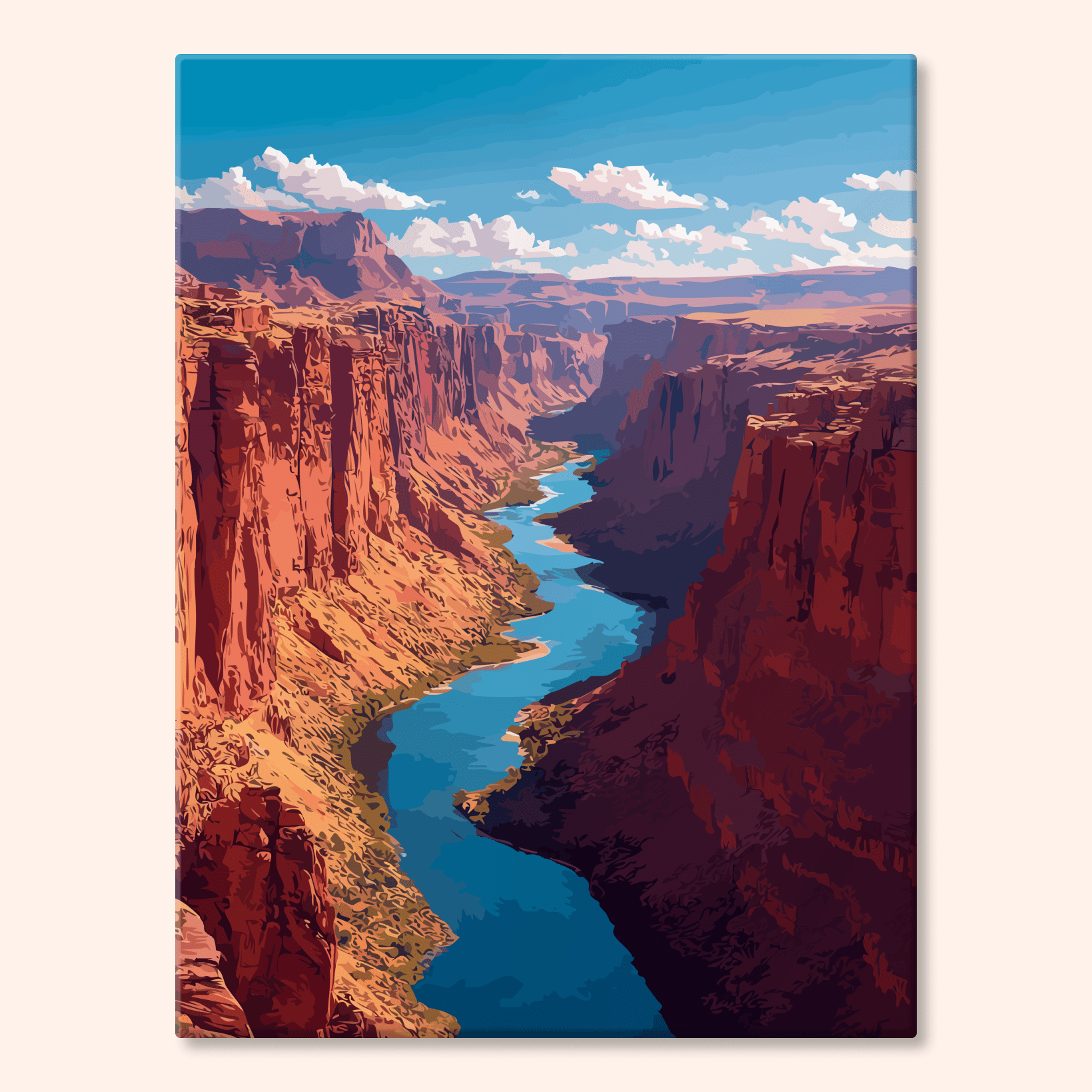 Paint by numbers - Canyon River - MyArt