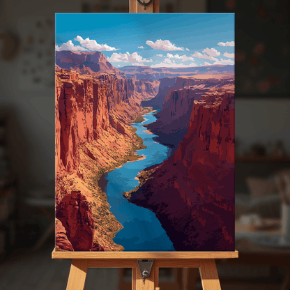 Paint by numbers - Canyon River - MyArt