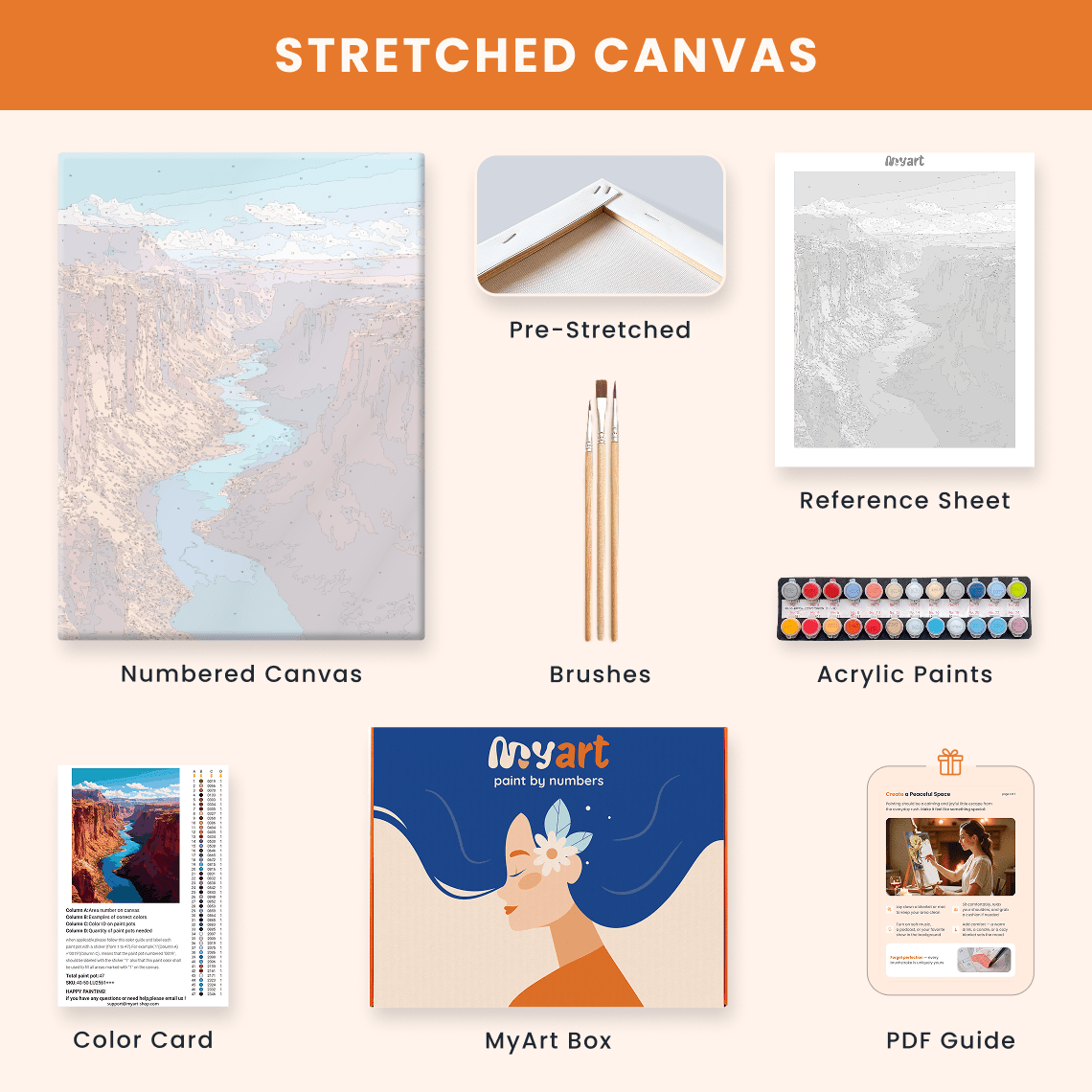 Paint by numbers - Canyon River - MyArt