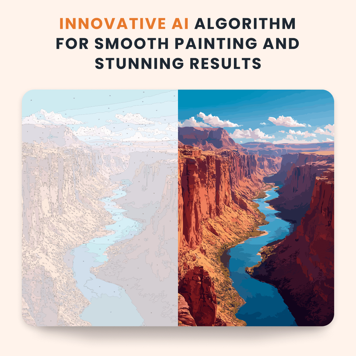 Paint by numbers - Canyon River - MyArt