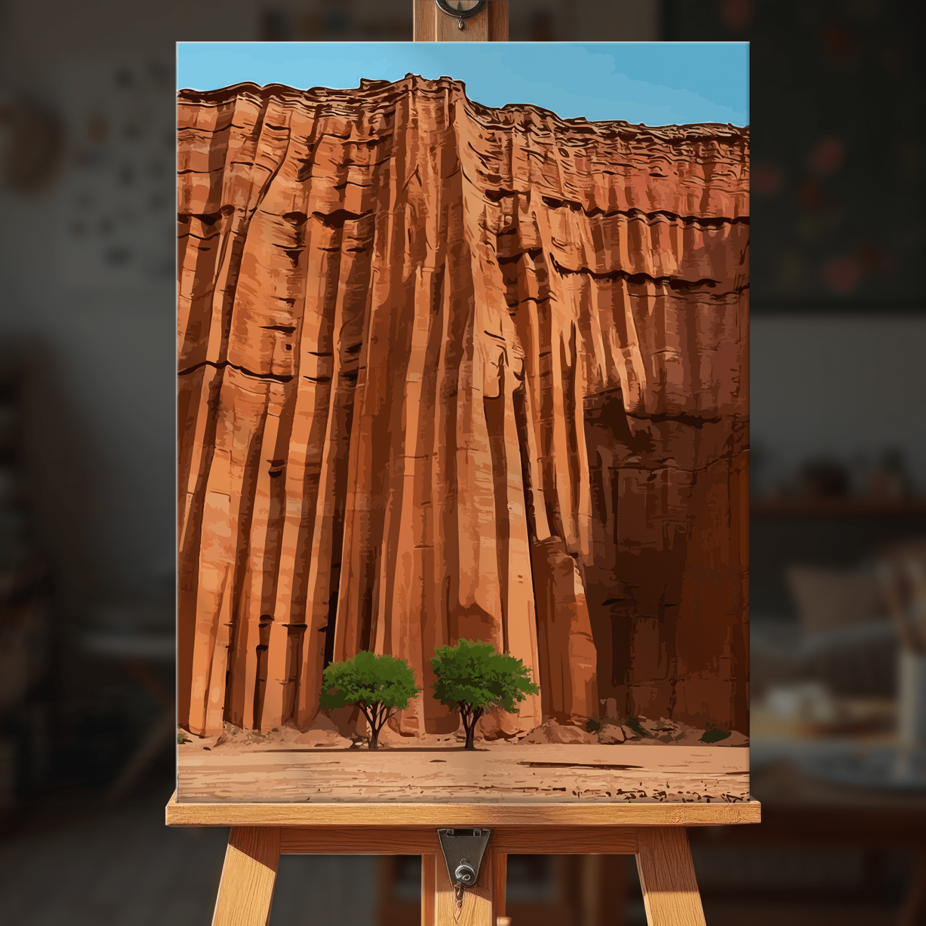 Paint by numbers - Canyon Wall - MyArt