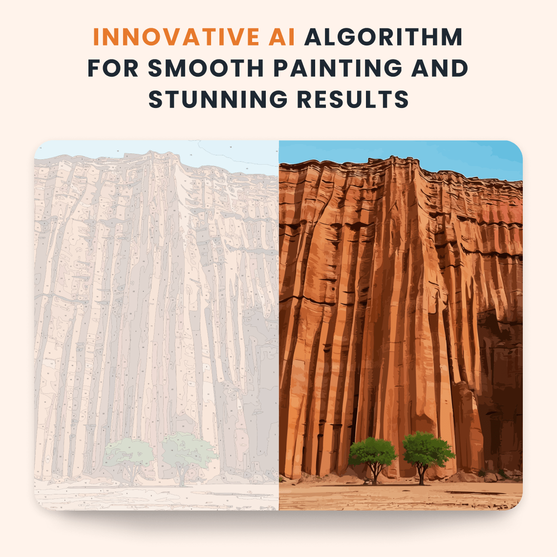 Paint by numbers - Canyon Wall - MyArt