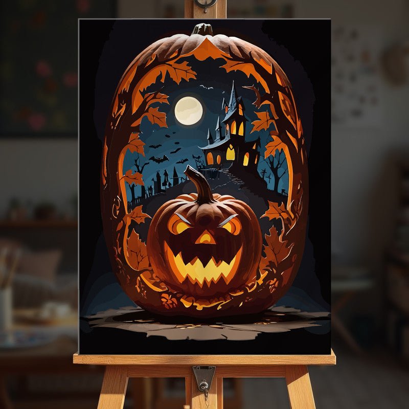 Paint by numbers - Carved Scene - MyArt