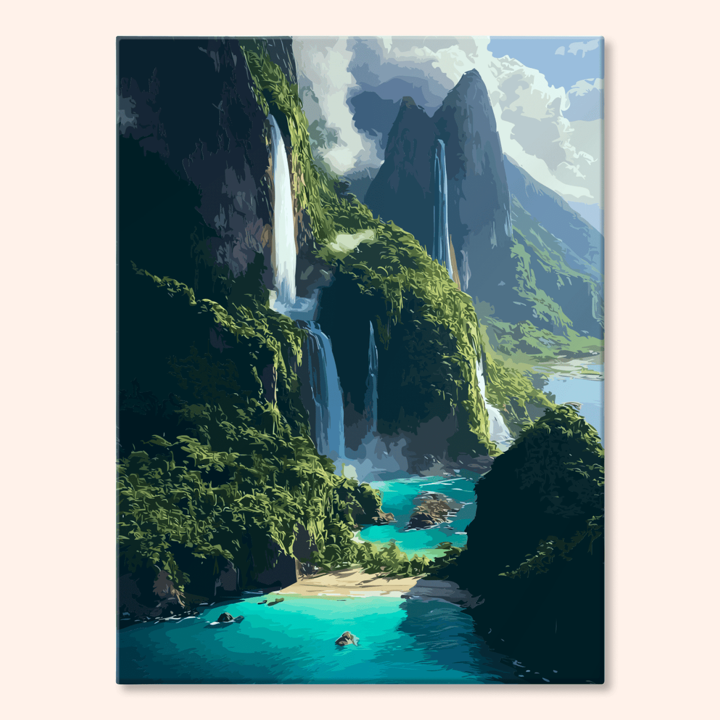 Paint by numbers - Cascade Bay - MyArt