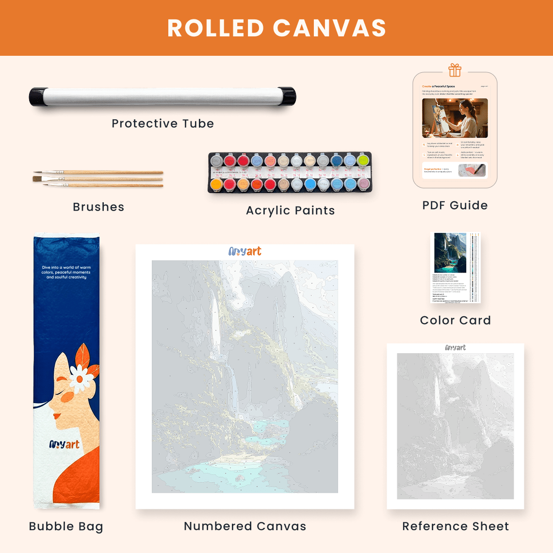 Paint by numbers - Cascade Bay - MyArt