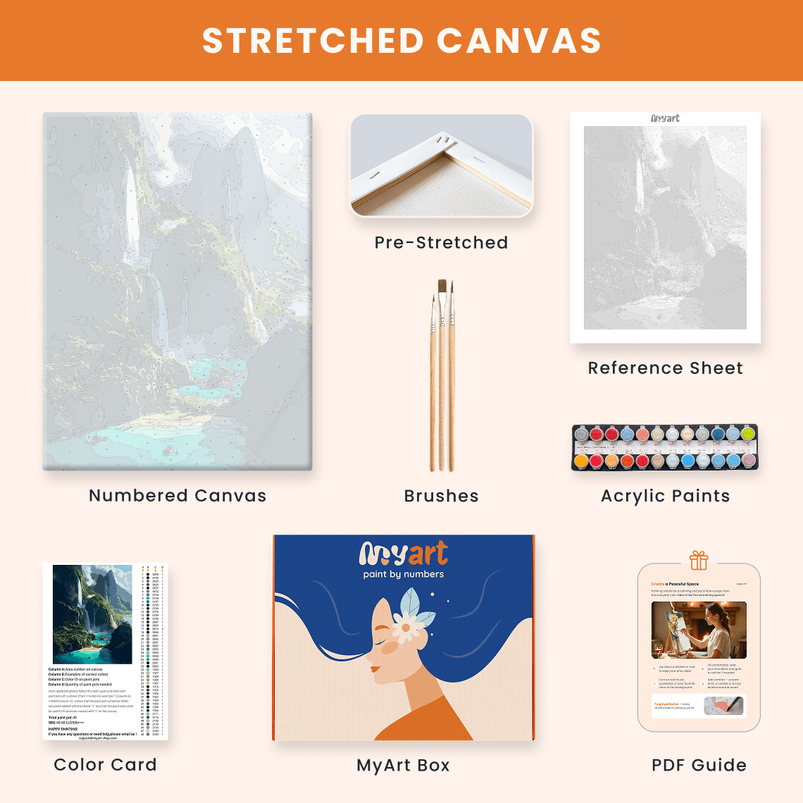 Paint by numbers - Cascade Bay - MyArt