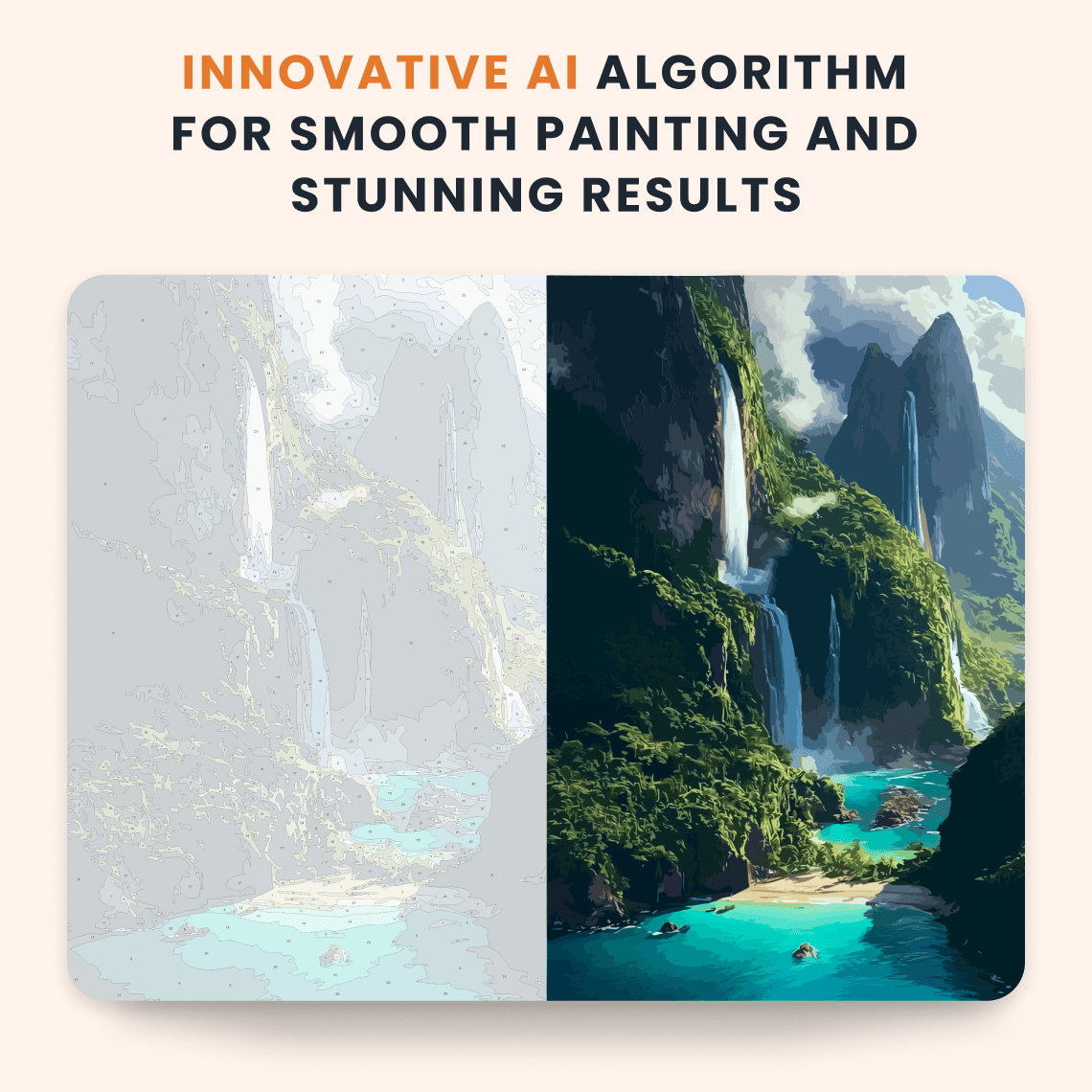 Paint by numbers - Cascade Bay - MyArt