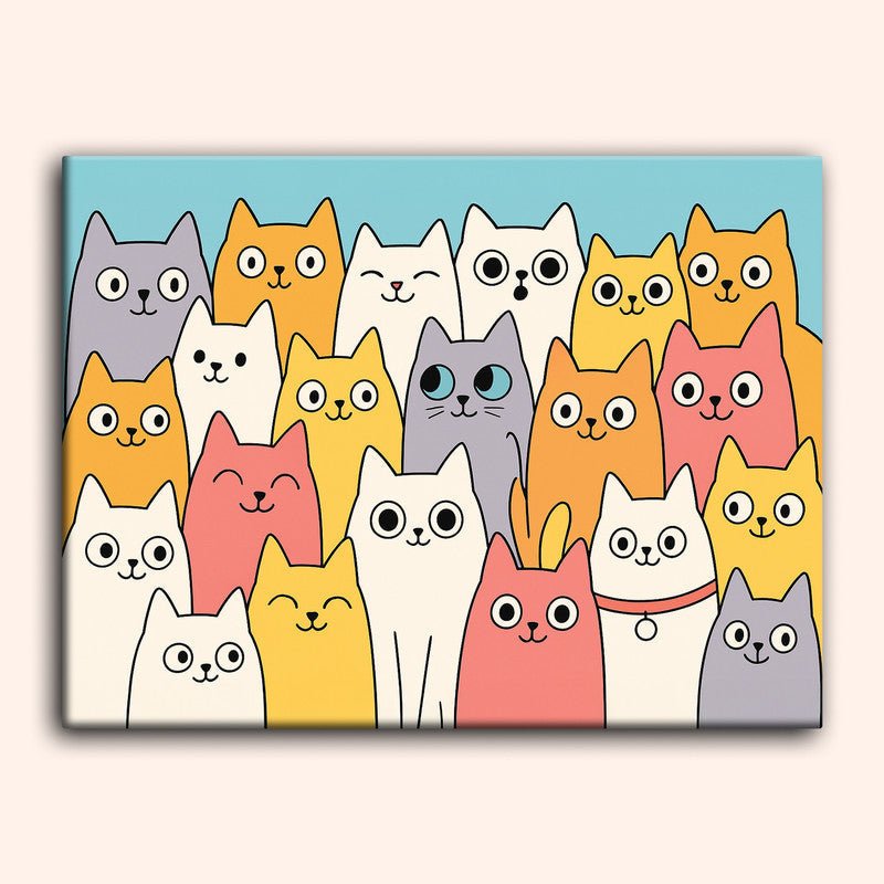 Paint by numbers - Cat Parade - MyArt