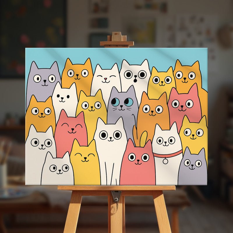 Paint by numbers - Cat Parade - MyArt
