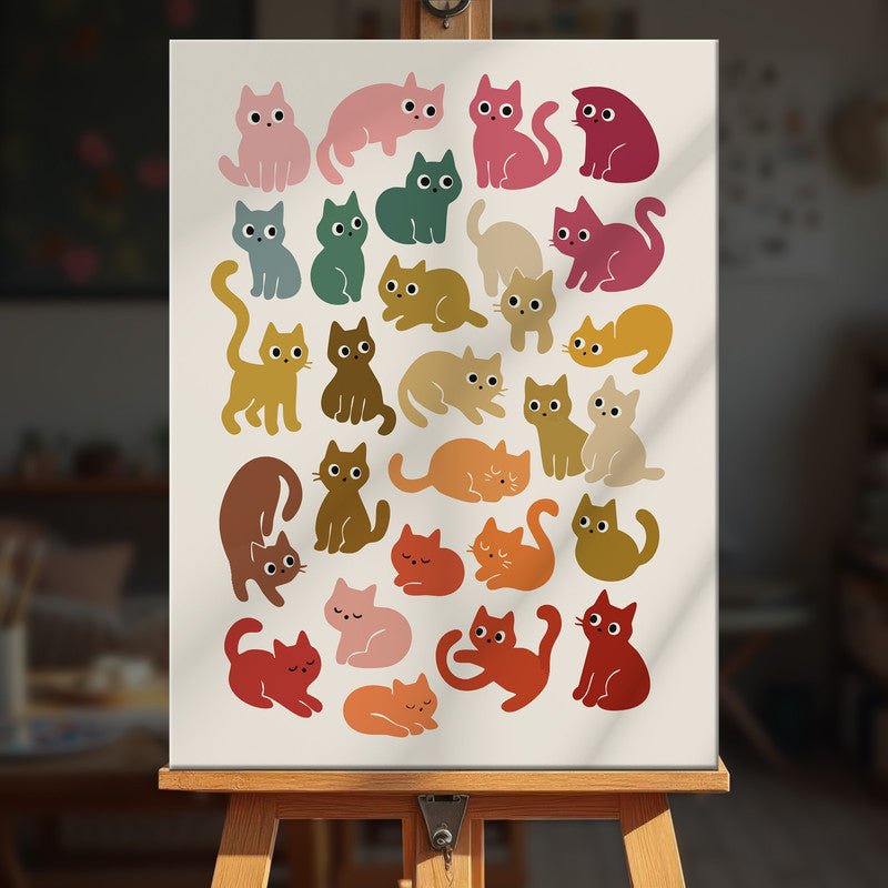 Paint by numbers - Cat Party - MyArt