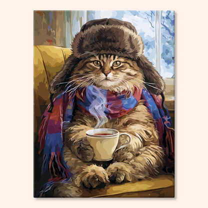 Cat with Tea