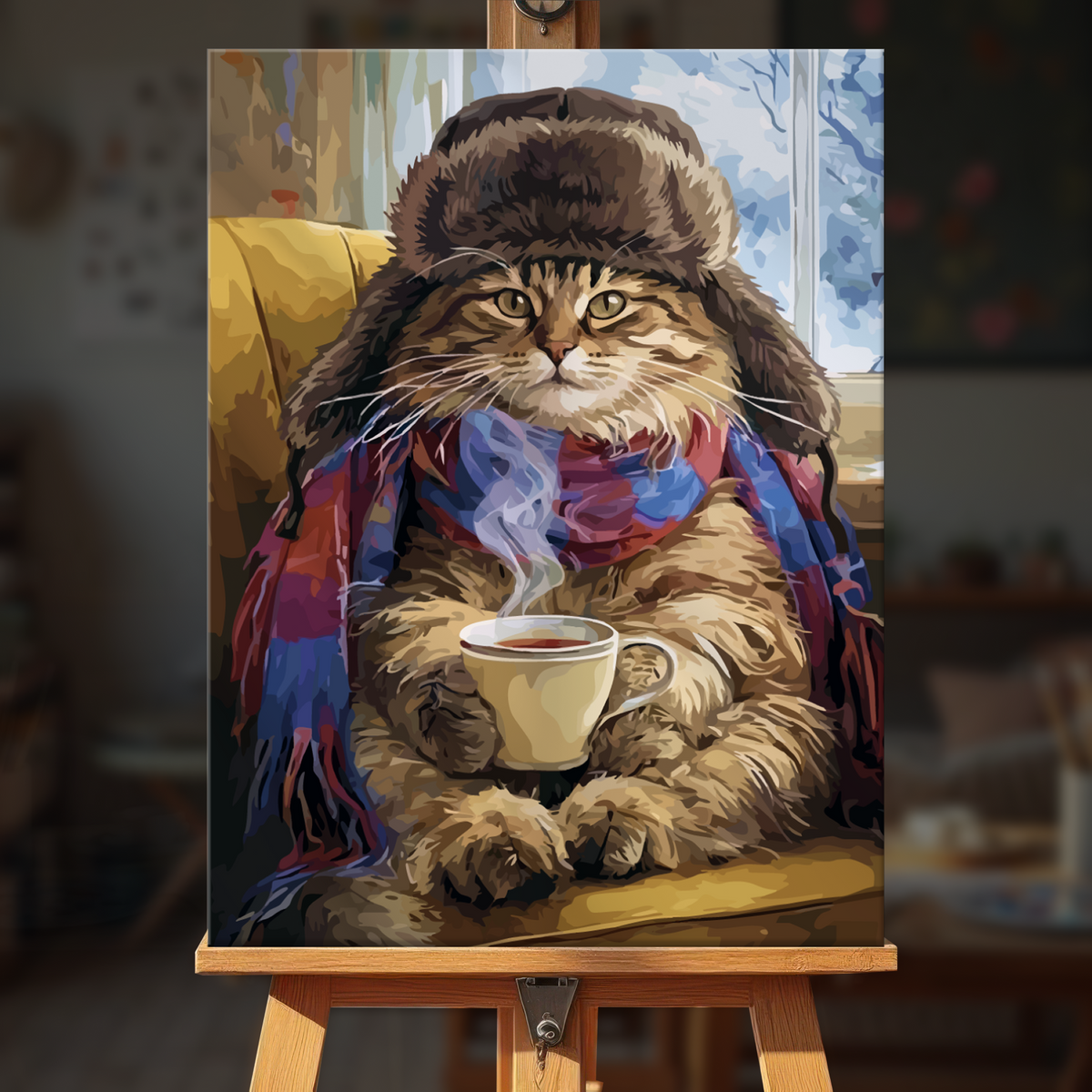Cat with Tea
