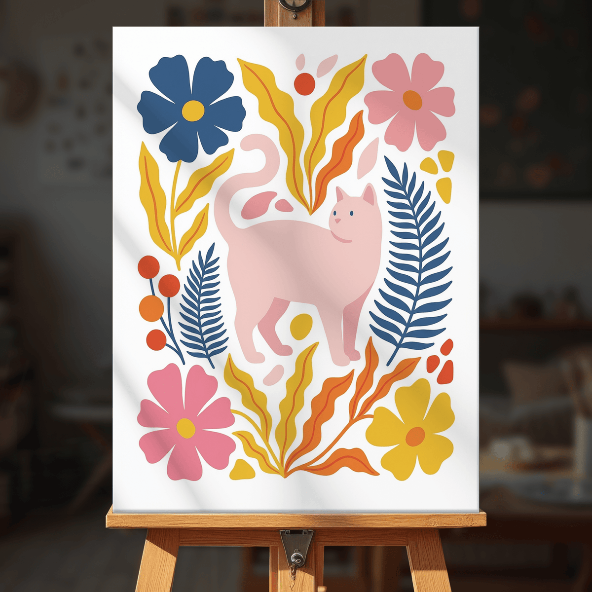 Paint by numbers - Cats Garden - MyArt