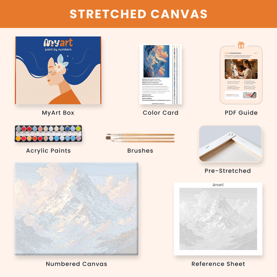 Paint by numbers - Celestial Peak - MyArt