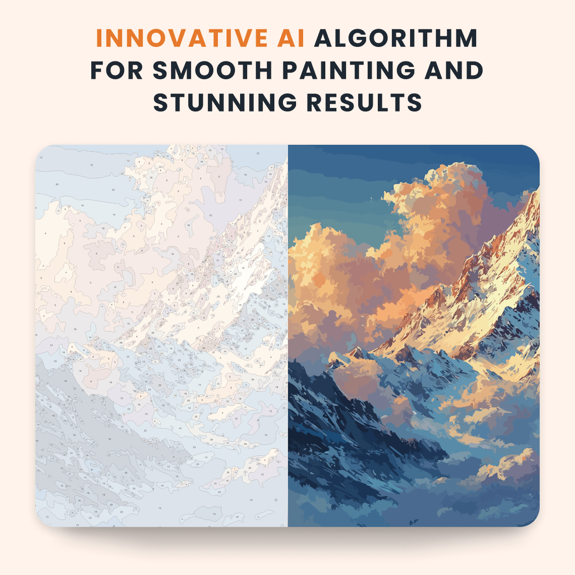 Paint by numbers - Celestial Peak - MyArt