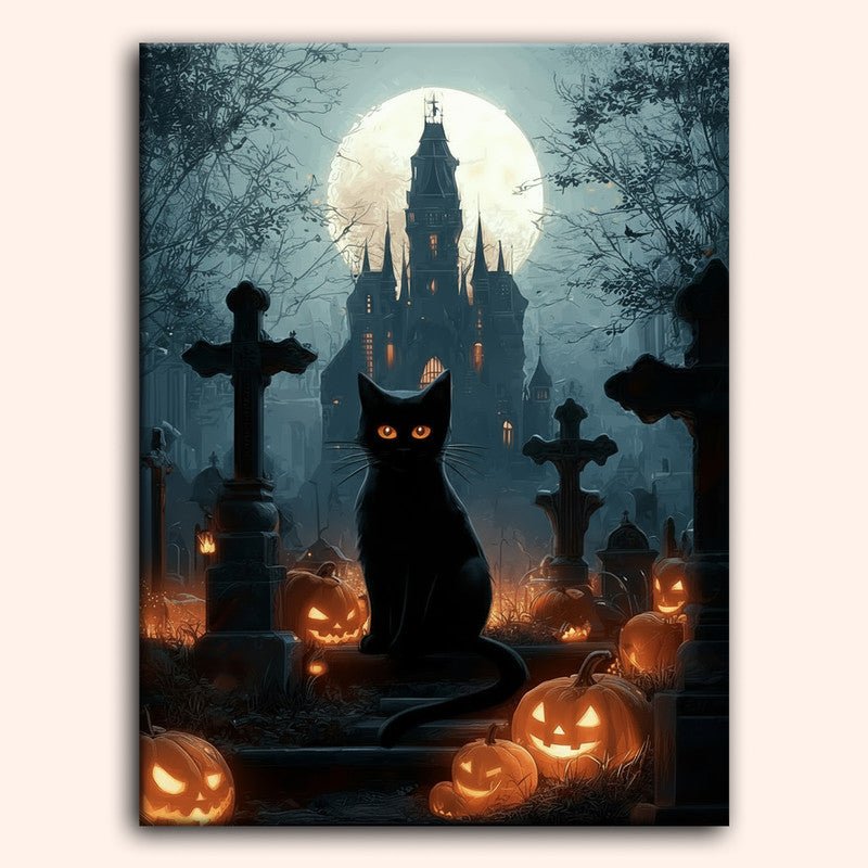 Paint by numbers - Cemetery Cat - MyArt