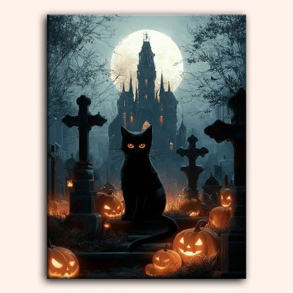 Paint by numbers - Cemetery Cat - MyArt