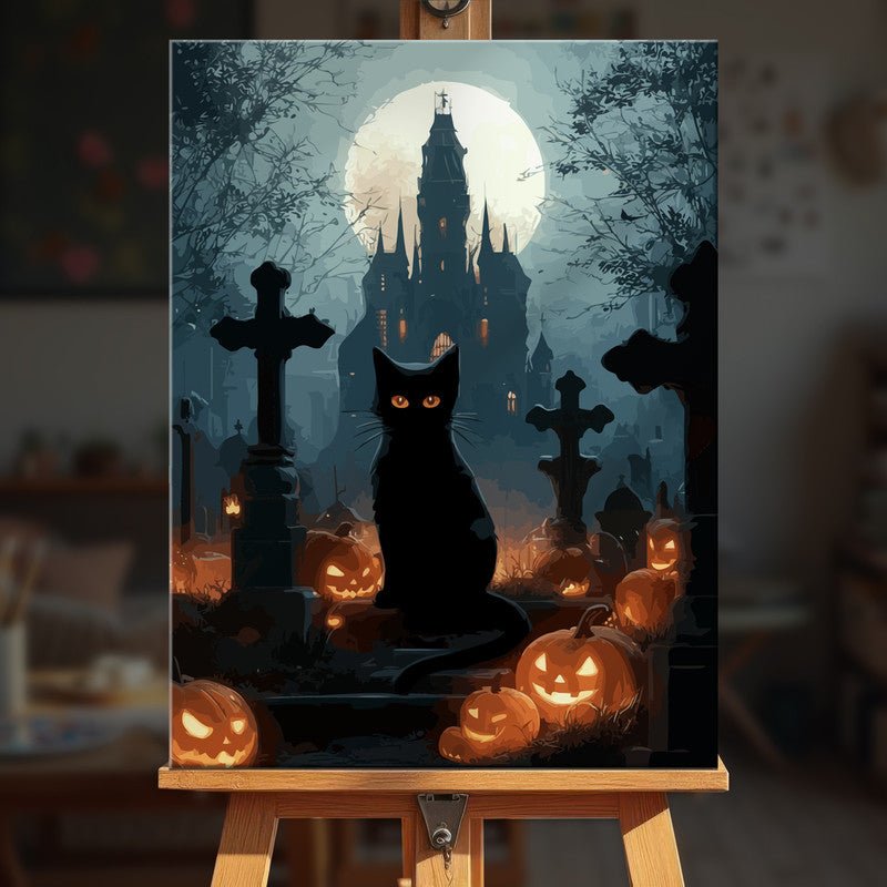 Paint by numbers - Cemetery Cat - MyArt