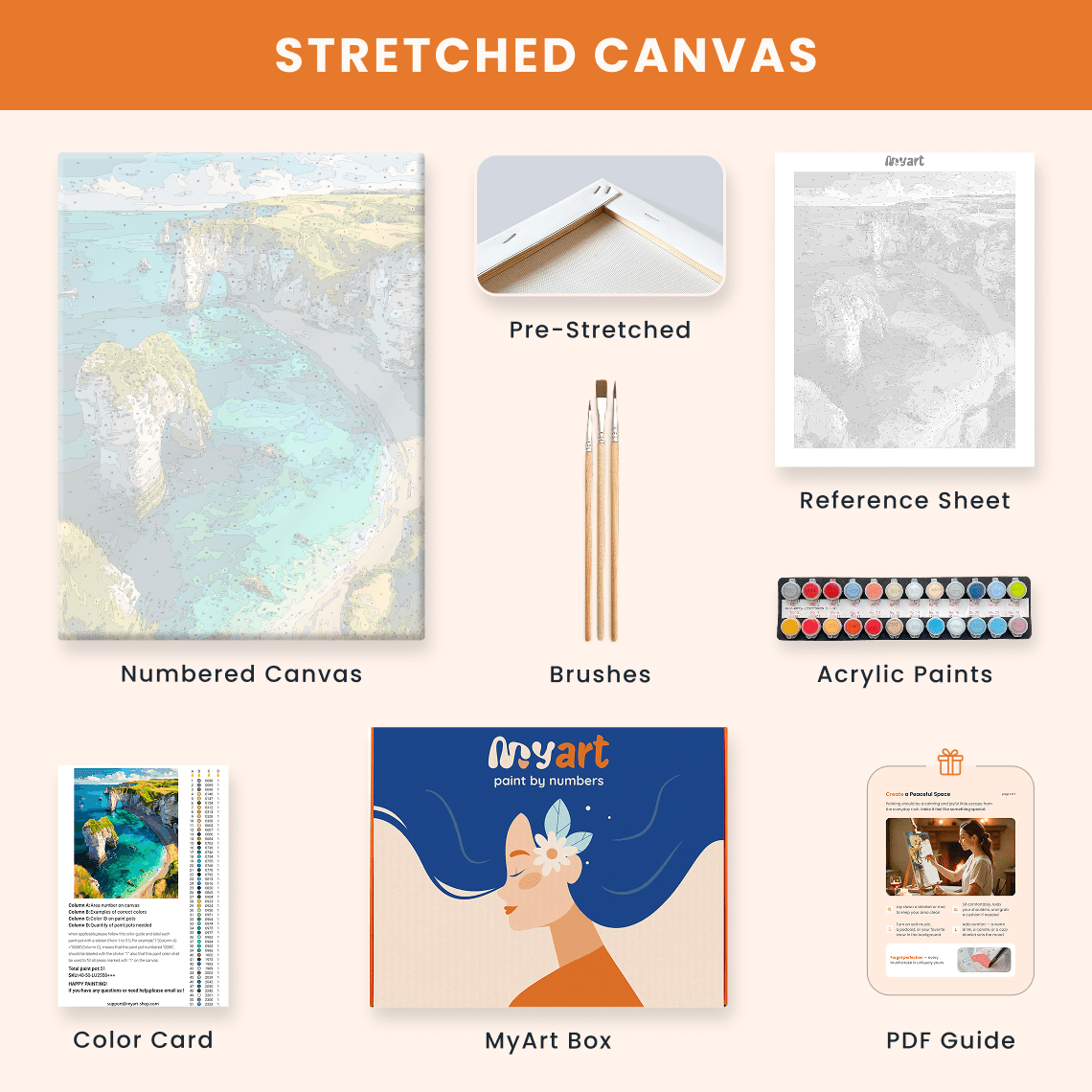 Paint by numbers - Chalk Arch - MyArt