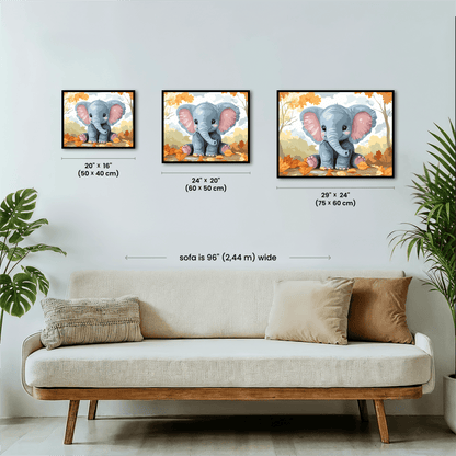 Paint by numbers - Charming Elephant - MyArt