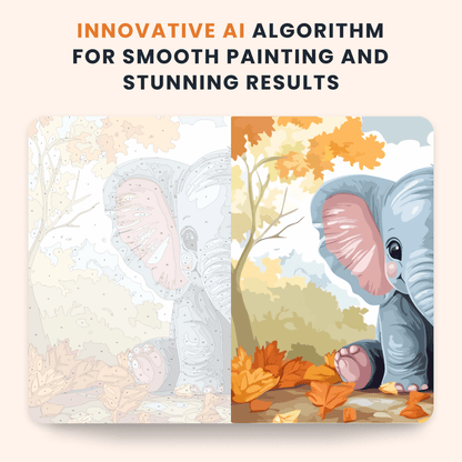 Paint by numbers - Charming Elephant - MyArt