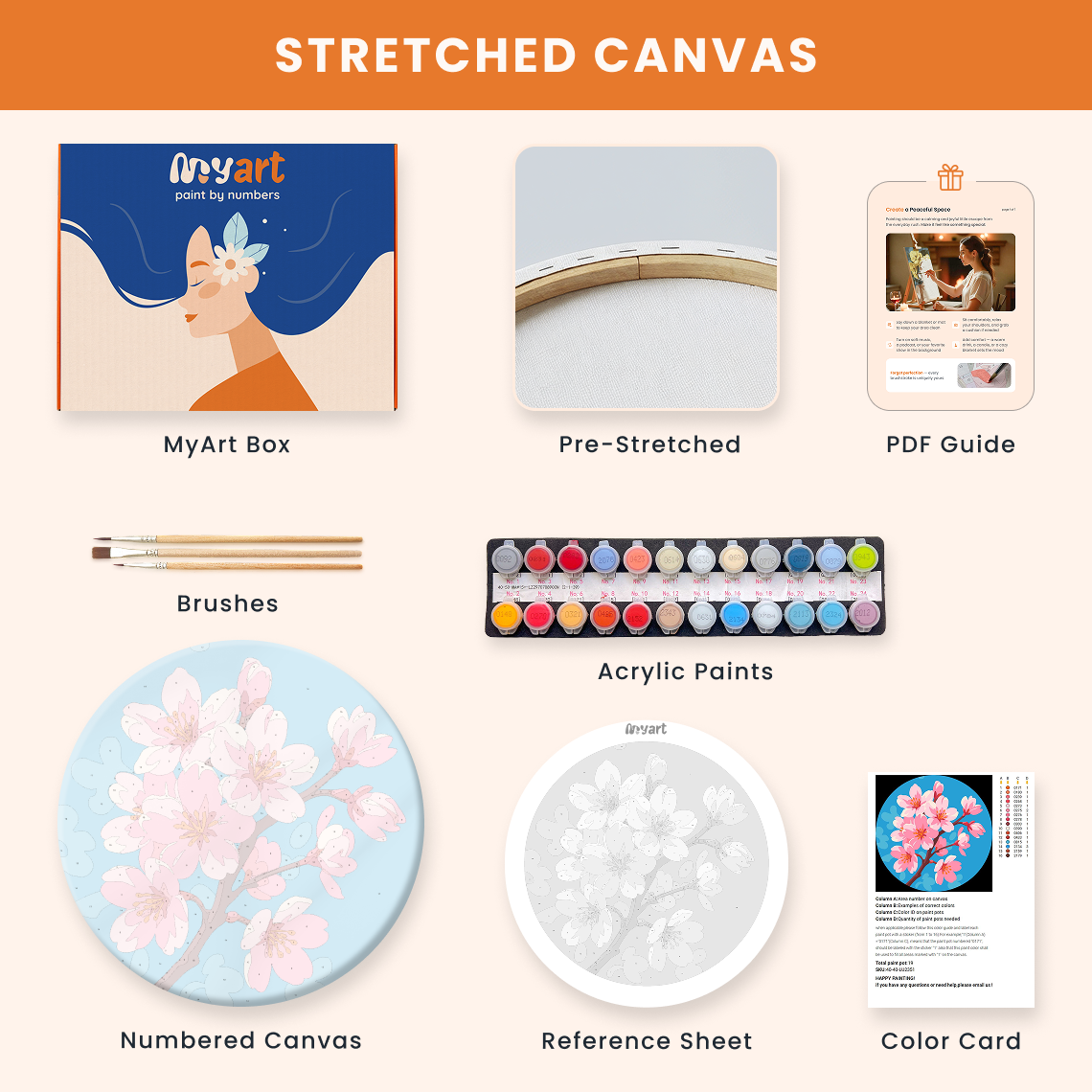 Paint by numbers - Cherry Bloom - MyArt