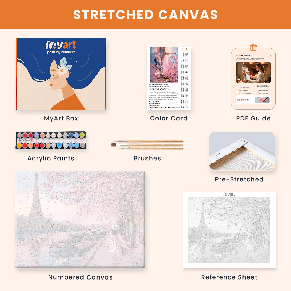 Paint by numbers - Cherry Promenade - MyArt