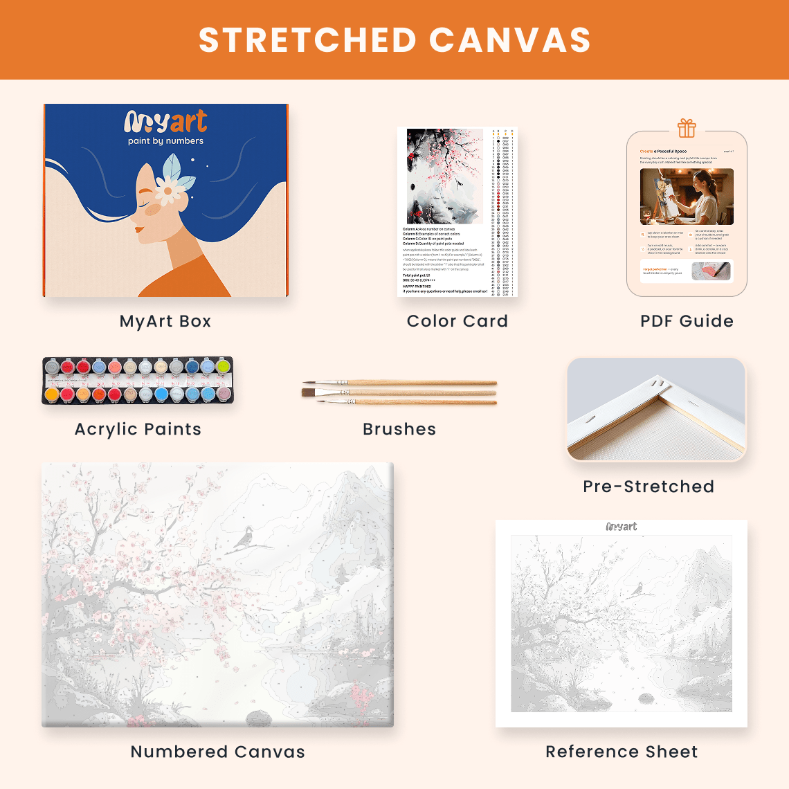 Paint by numbers - Cherry Serenity - MyArt