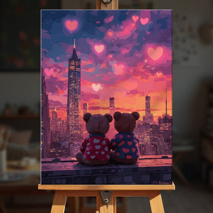 Paint by numbers - City Hearts - MyArt