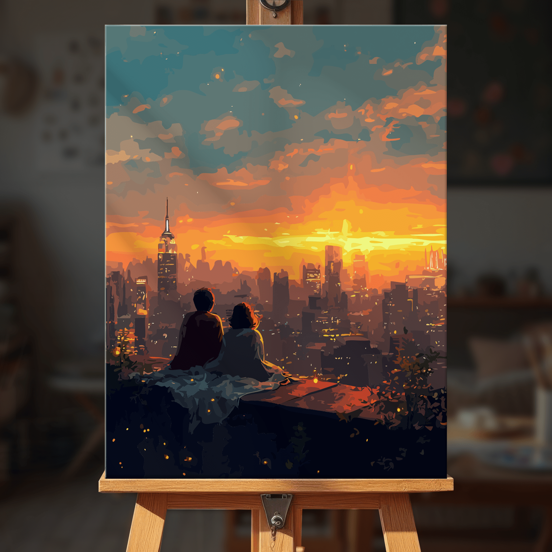 Paint by numbers - City Embrace - MyArt