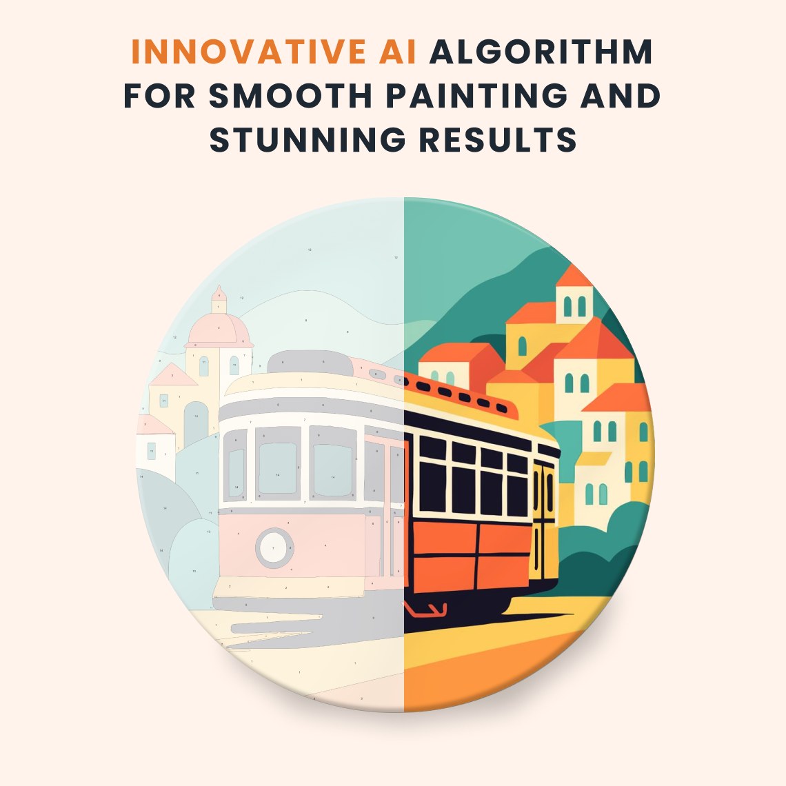 Paint by numbers - City Tram - MyArt