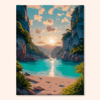 Paint by numbers - Cliff Bay - MyArt