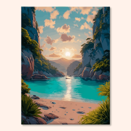 Paint by numbers - Cliff Bay - MyArt