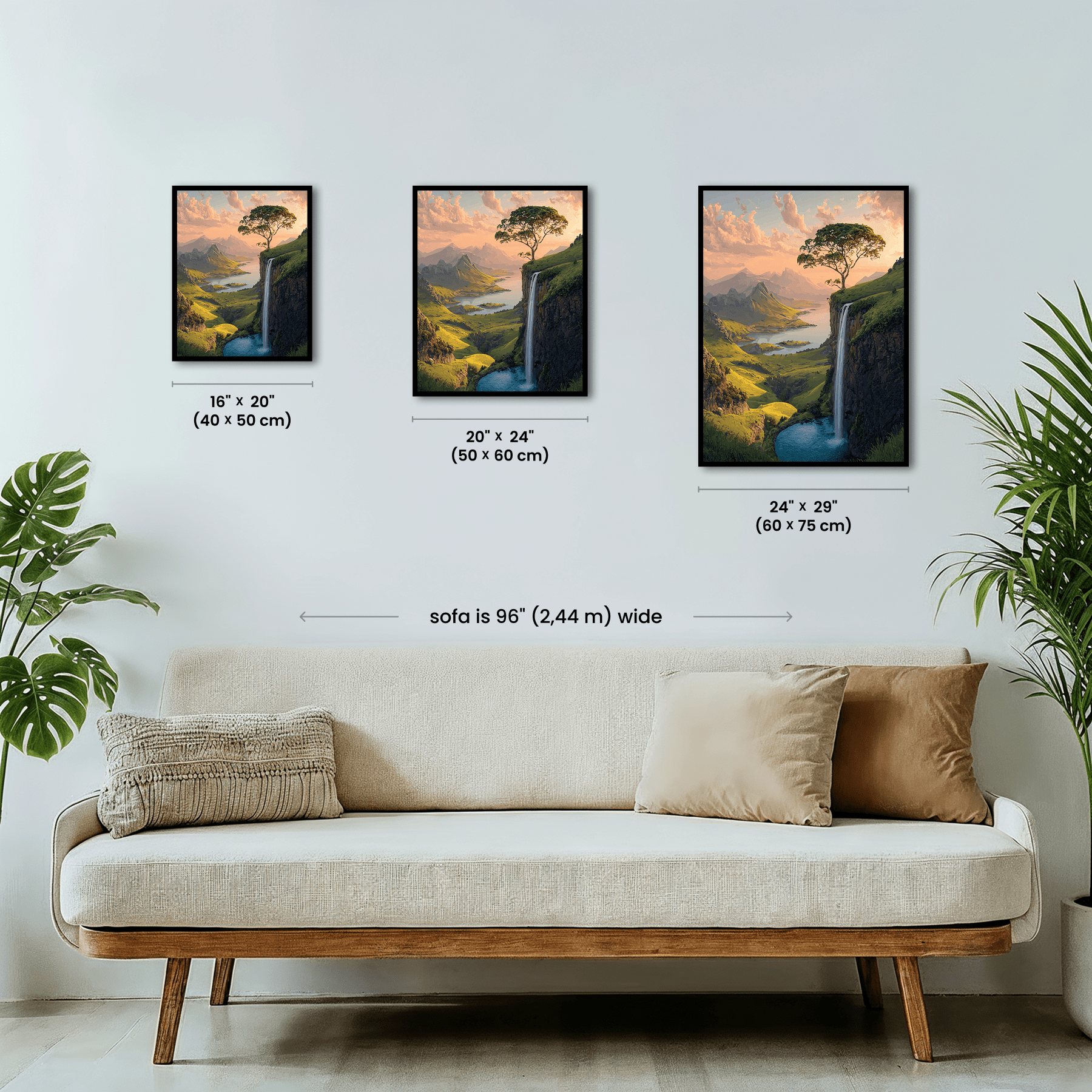 Paint by numbers - Cliff Cascade - MyArt