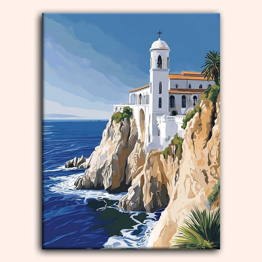 Paint by numbers - Cliffside Chapel - MyArt