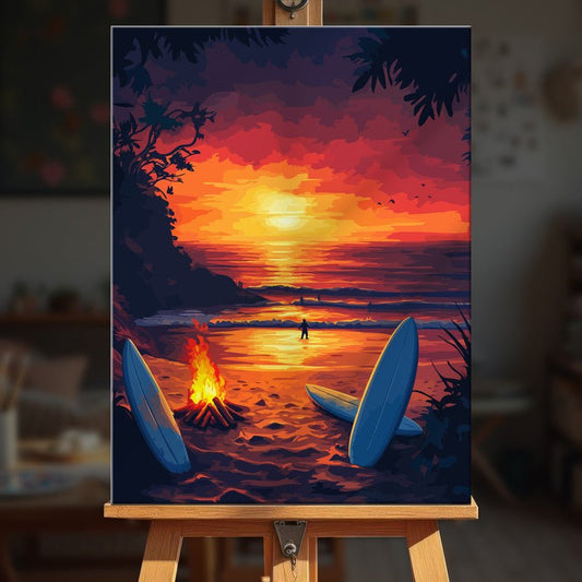 Paint by numbers - Cliffside Waves - MyArt