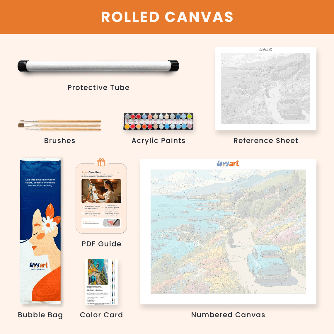 Paint by numbers - Coastal Drive - MyArt