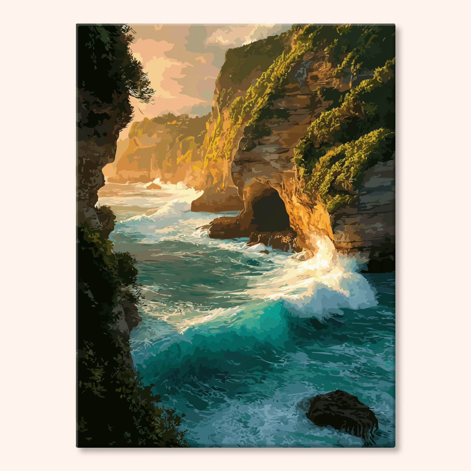 Paint by numbers - Coastal Fury - MyArt